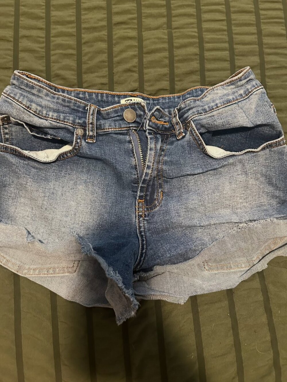 Billabong Light Blue Denim Cutoff Shorts